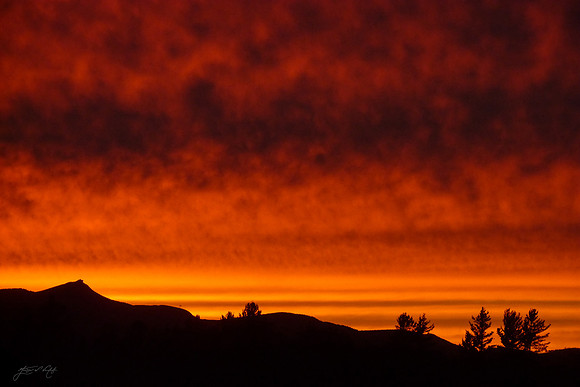 Sunset Clouds Over Jay, Vermont