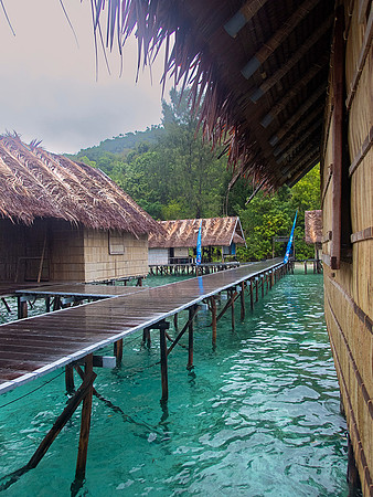 View Toward Shore From Our Cottage; Raja Ampat