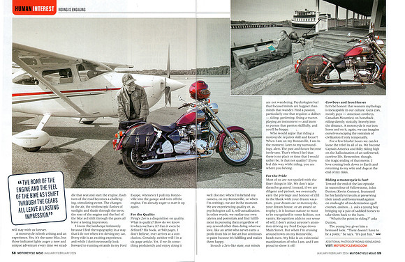 Why I Ride Third Page