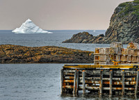 Iceberg and Wharf, Newfoundland
